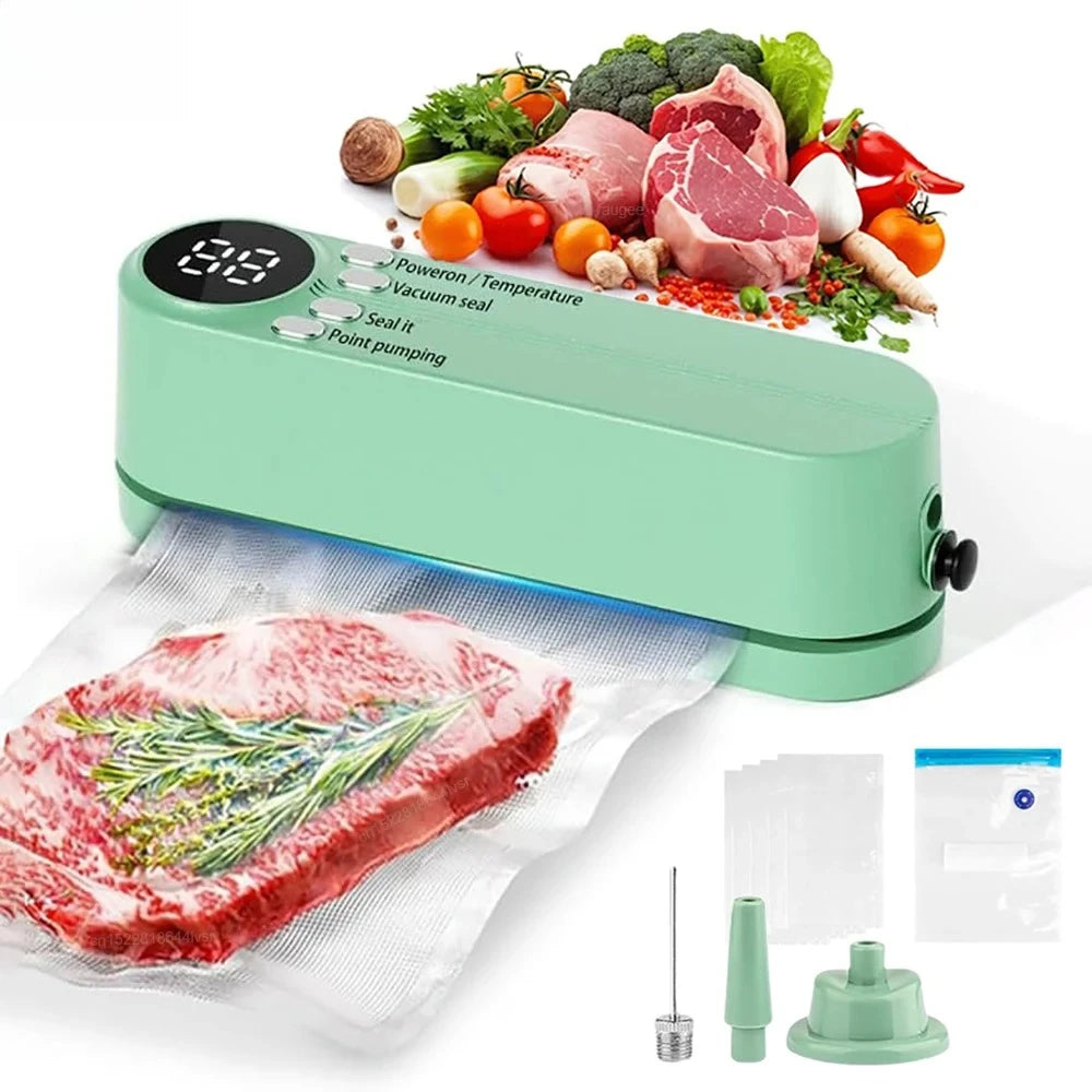 Food Vacuum Sealer Vacuum Packaging Machine for Food Mini Plastic Bags Sealer Automatic Household Food Vacuum Sealing Machine Oasis Select
