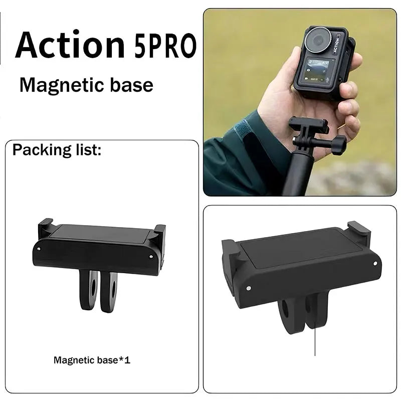 DJI Action 5 Pro/4/3 Accessories Kit – Case, Strap & More