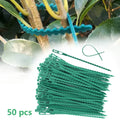 50pcs Adjustable Plastic Plant Cable Ties Reusable Cable Ties for Garden Tree Climbing Support Plant Vine Tomato Stem Clip Oasis Select Default Title