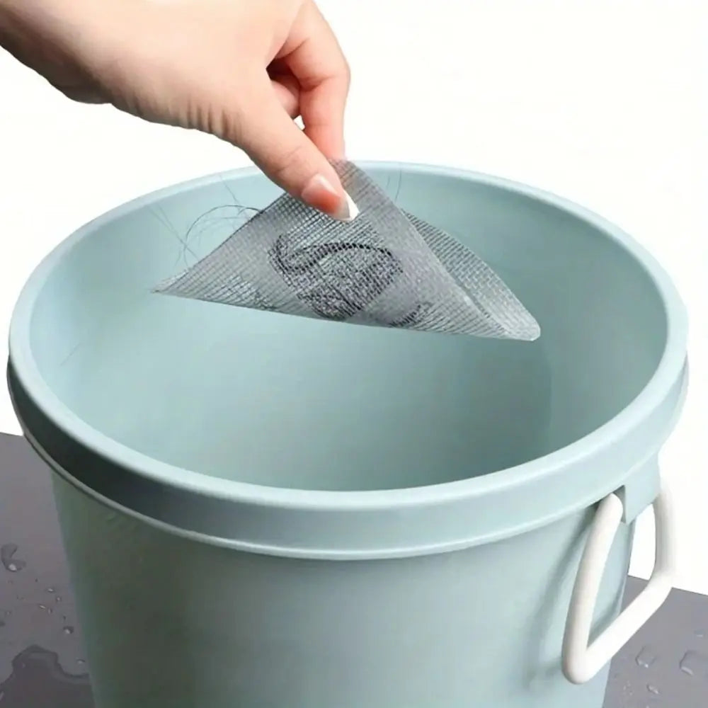30Pcs Anti-blocking Disposable Floor Drain Sticker Sink Strainers Sticky Filter Mesh Stickers Mesh Disposable Hair Catchers Oasis Select
