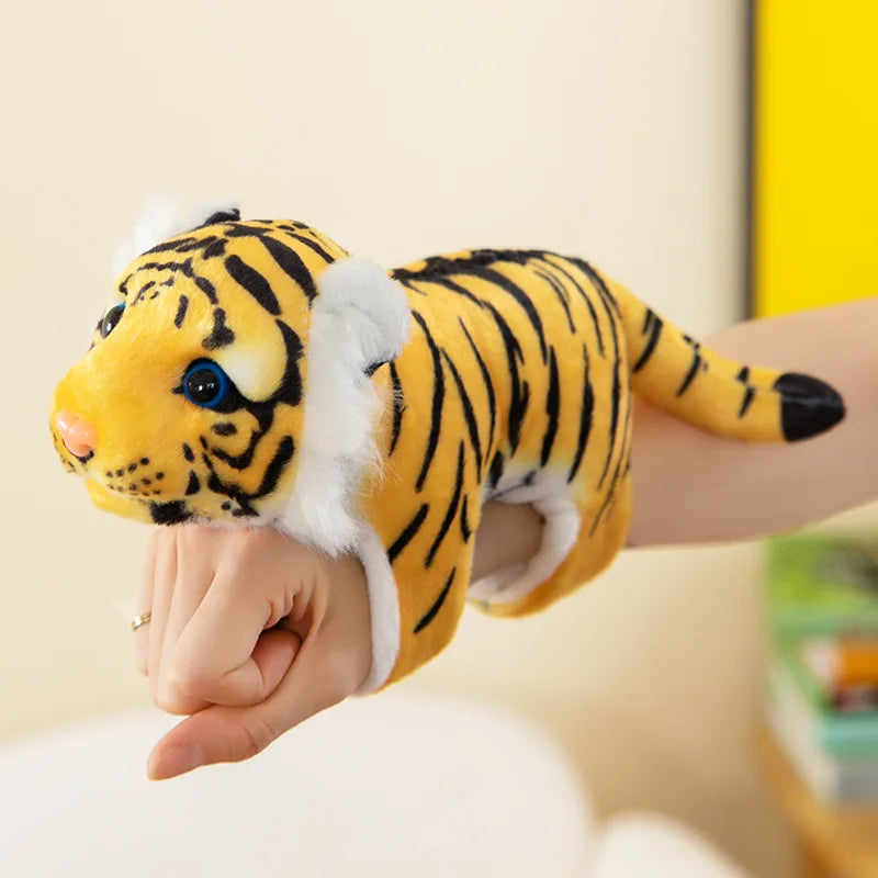 Panda Tiger Papa Ring Bracelet Plush Toy Arm Decoration Doll Curtain Rope Gift Oasis Select Yellow Tiger 20cm