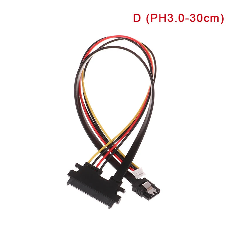 20/30/40cm Mini 4Pin+ SATA Power Cable 22(15+7)Pin to PH2.0/3.0 Hard Disk Optical Drive Data Cable Power Supply Cable Oasis Select D