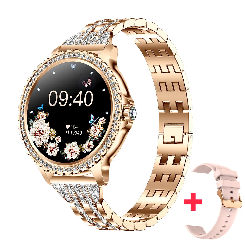 2025 New Blue Tooth Call Woman Smart Watch Man Sports Fitness Bracelet Waterproof Body Temperature Smartwatch For Android IOS Oasis Select GD3MXI A PIS