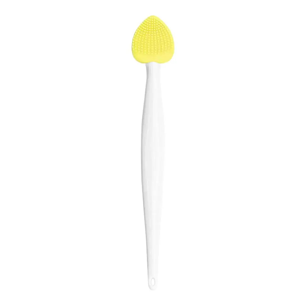 Silicone Pore Cleansing Brush For Face, Scrub Lip Exfoliator Brush Double-Sided Facial Exfoliating Tool for Blackhead Removal Oasis Select E