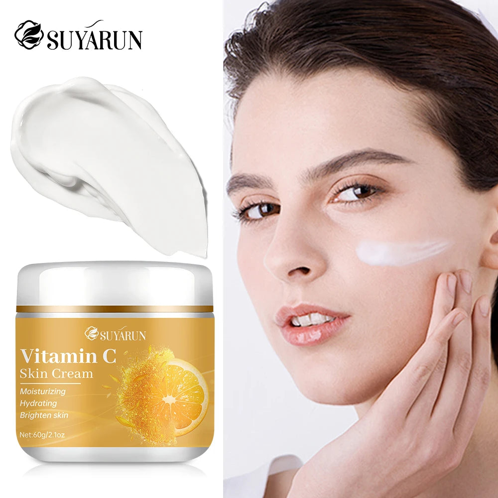 SUYARUN Vitamin C cream, moisturizing and brightening, anti-wrinkle and anti-aging, enhances radiance for all skin types. Oasis Select