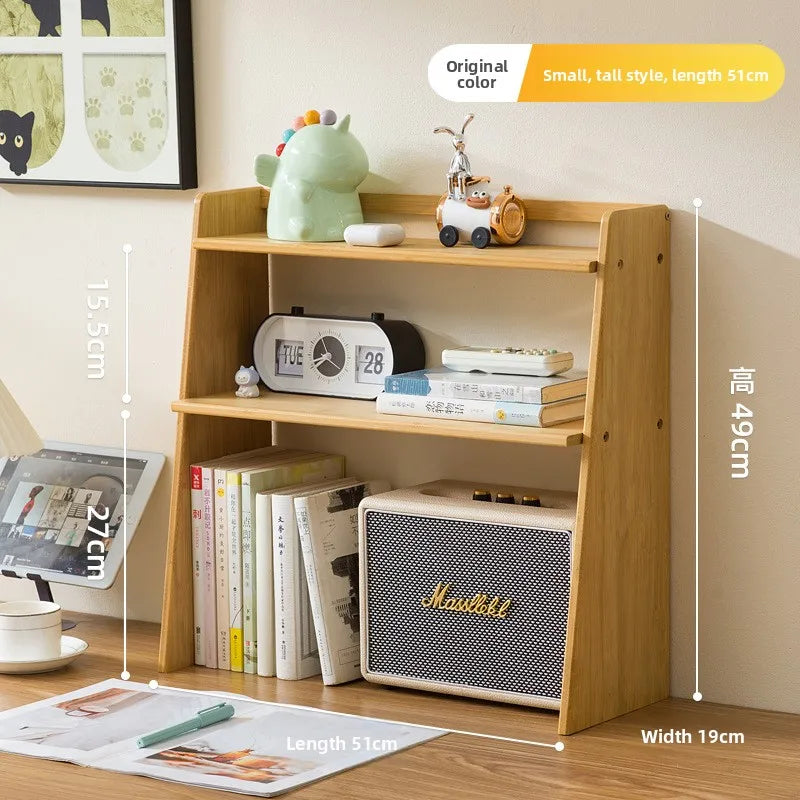 Medieval style shelves, household bedroom cabinets, student desk shelves, multi-layer simple display bookcases, storage shelves Oasis Select Primary high 51