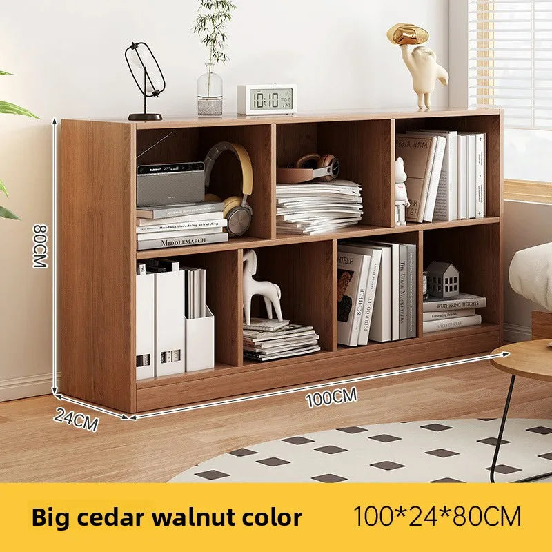 Bookcase Household Bookshelf Shelf Kindergarten School Bag Cabinet Living Room Grid Cabinet Storage Cabinet Large Capacity Oasis Select 8