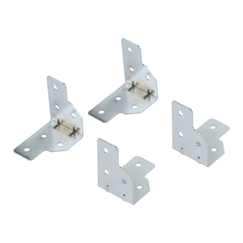 4-Pack Metal Corner Brackets for Flight Case & Wood Box Protection