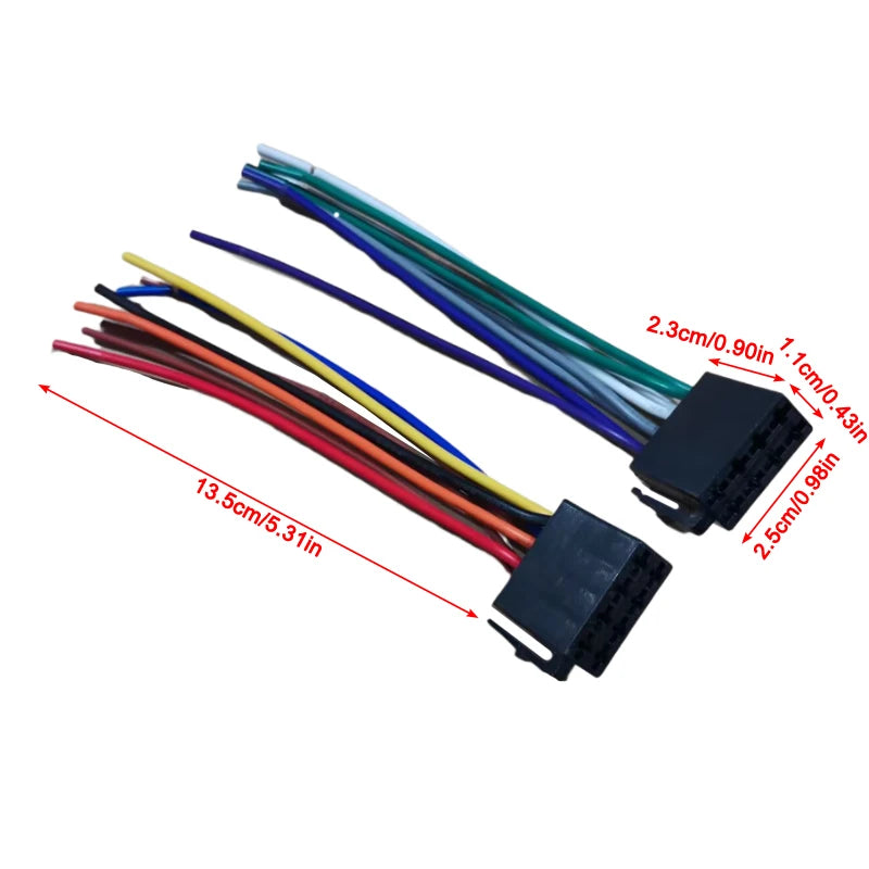 Wholesale Universal Adapters Wire Harness Adapter Universal Female ISO Wiring Harness Car Radio Adaptor Connector Wire Plug Kit Oasis Select
