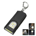 USB Rechargeable Multifunctional Keychain Flashlight Mini Flashlight With COB Work Light Keyring Camping Walking Pocket Lamp Oasis Select GZ001 1pcs
