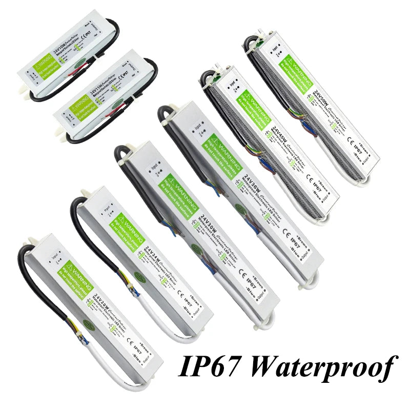 12V 24V Power Supply IP67 Waterproof AC 220V TO DC 12V 24V Switching Power Supplies 10W 15W 20W 24W 30W 36W 45W 50W Power Supply Oasis Select
