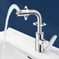 Cold Hot Mixer Tap Bathroom Chrome Plated Durable Faucet Polished Silver Swivel Basin Sink Tap Zinc Alloy Body Oasis Select Default Title