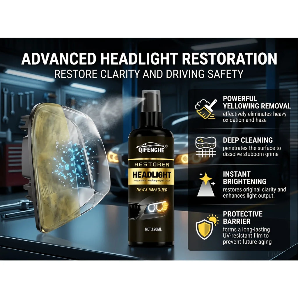 Car Headlight Restore Spray – Ceramic Coating & Cleaner 4.06oz Headlight Restore Spray Oasis Select