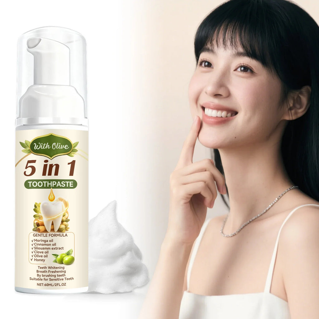 Olive Teeth Clean Toothpaste Mild Foaming Deep Cleaning Offer Oral Health Environment Keep Freshness Breath Portable Toothpaste Oasis Select