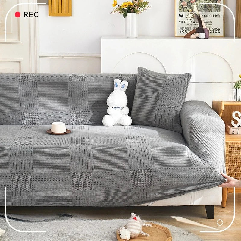 All-inclusive Universal Sofa Cover Anti-cat Scratch All-season Universal Lazy Sofa Blanket Full-cover L Shape Sofa Cover Oasis Select