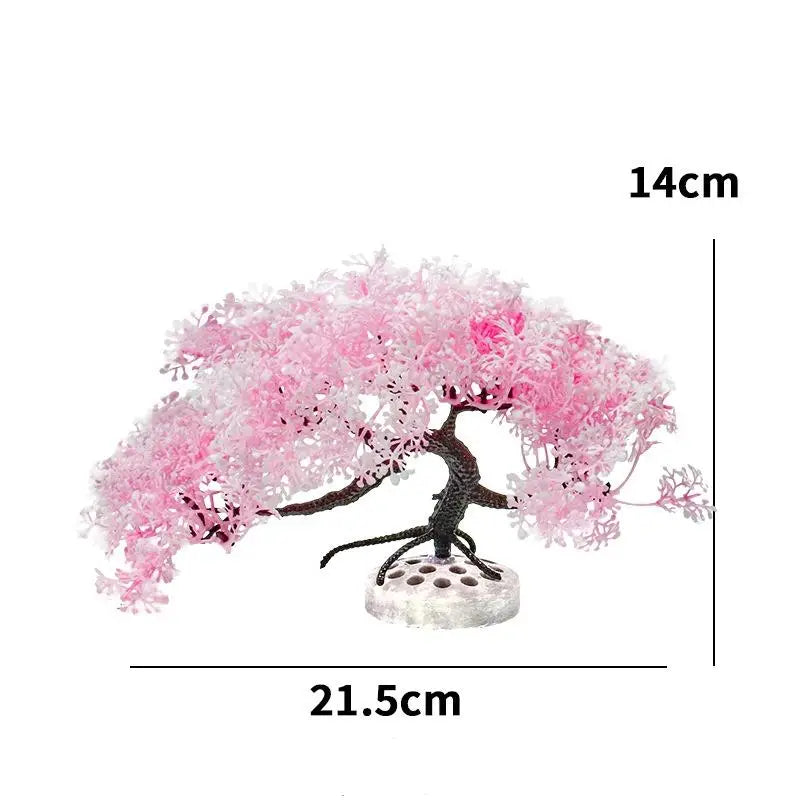 New Simulated Tree Aquarium Decoration Fish Tank Aquarium Plastic Plant Artificial Simulation Water Plants Fish Tank Decoration Oasis Select A2