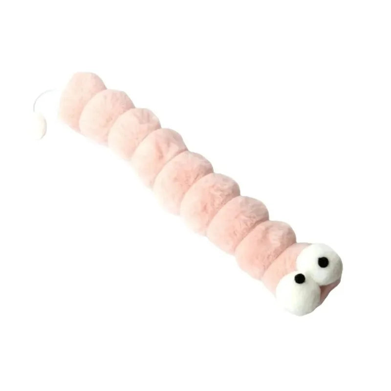 Caterpillar Design Interactive Cat Chew Toys Self-Entertainment Cat Kick Toy Soft Durable Catnip Toy for Boredom Relief Oasis Select