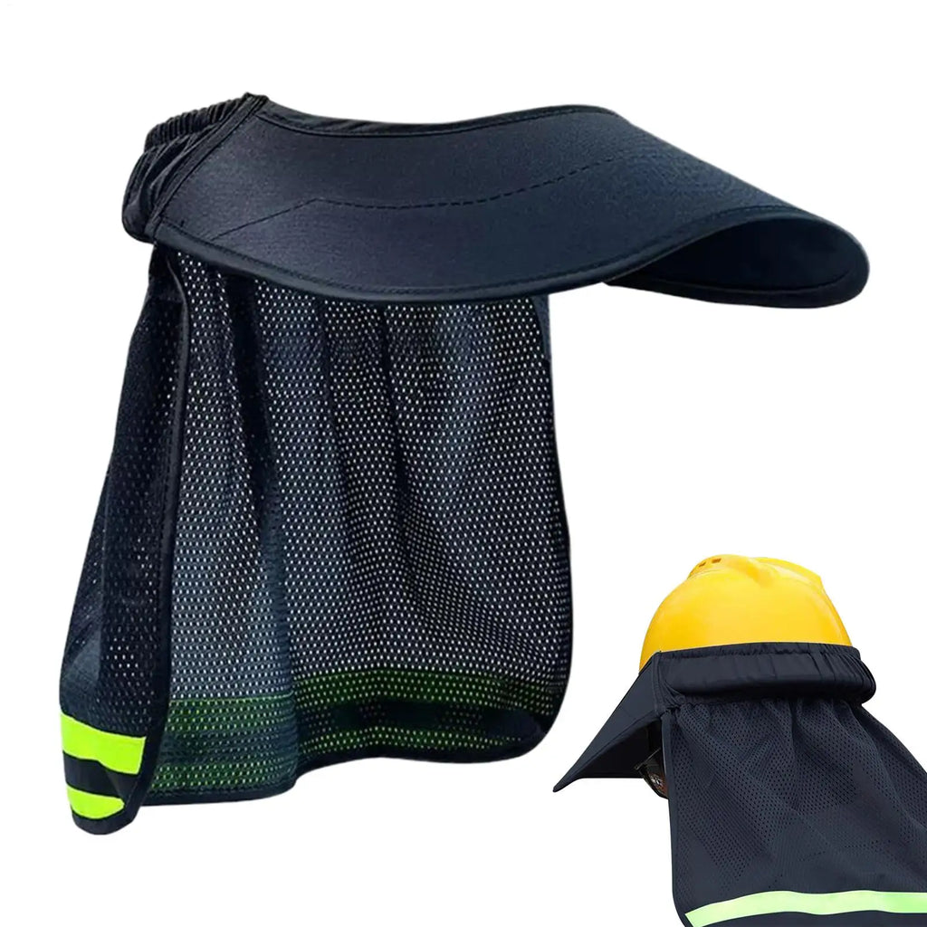 Hard Hat Visor Sun Shade Hard Hat Sun Visor Reflective Strip Protective Helmet Accessories for Warehouse Gardening Working Men Oasis Select