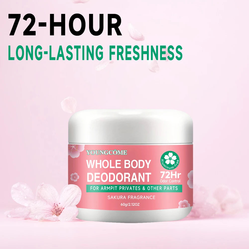 Natural Whole Body Deodorant for Men & Women - 72H Long Lasting Odor Protection, Aluminum-Free, Moisturizing & Gentle for Sensit Oasis Select
