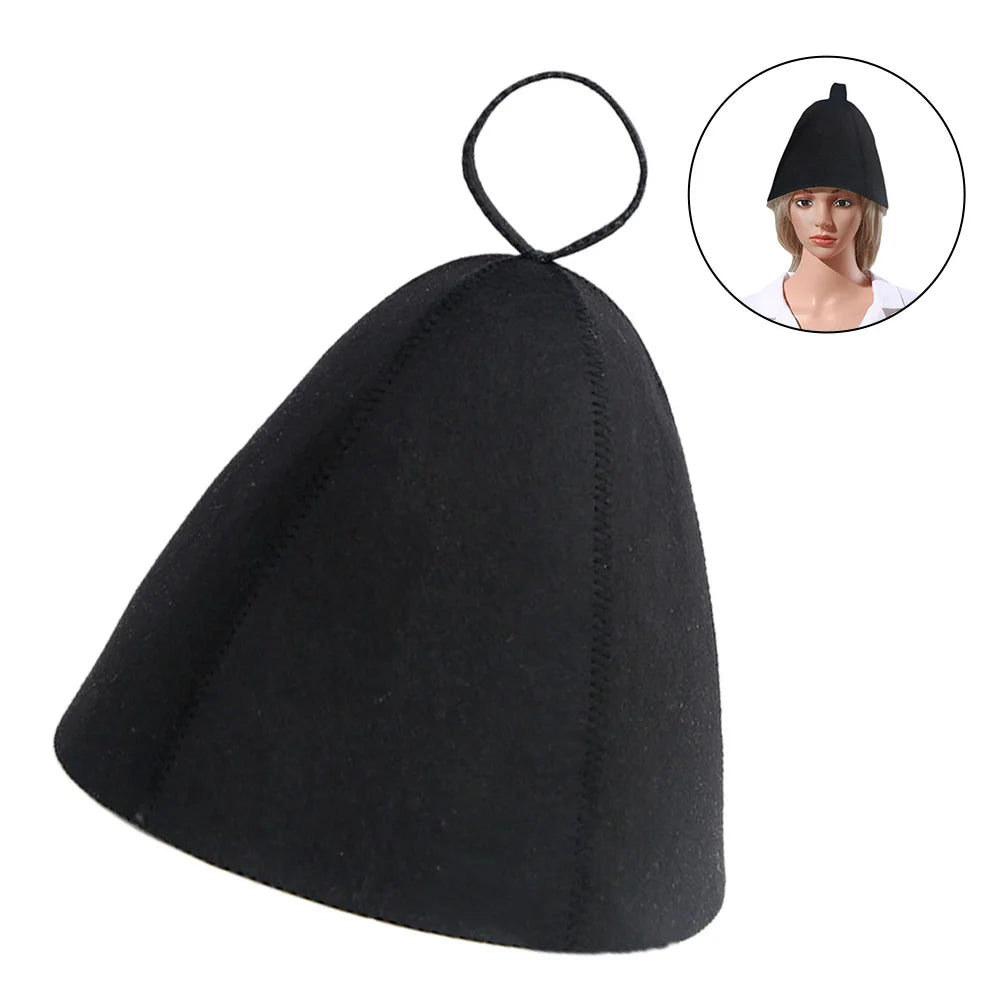 Thickened Felt Sauna Hat – Heat Protection Cap | One Size Sauna Hat Oasis Select