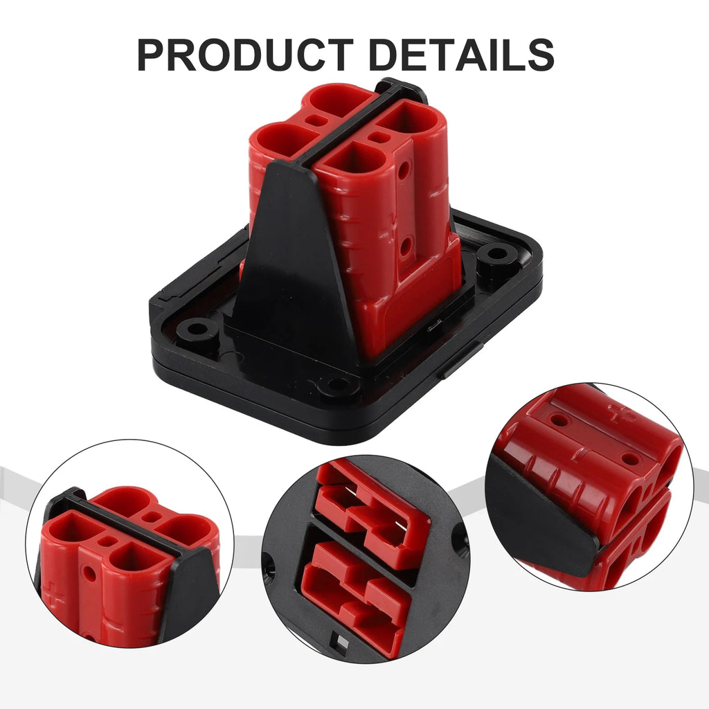 1 Set 50A 600V Twin Dual Flush Mount Bracket For Ander-Plug Connector Flush Mounts For Electric Vehicles Power Distribution Oasis Select