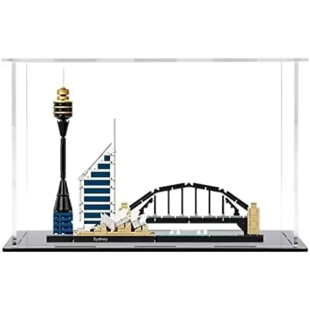 Clear Acrylic Cube Display Case Black Base Dustproof Showcase Box Collectibles Figurines Model Toy Storage Holder Home New 2026 Oasis Select