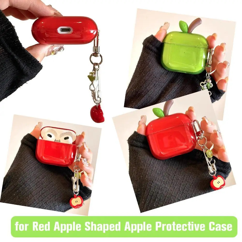 AirPods Pro 2 / AirPods 4 Silicone Case – Apple Branch & Keychain