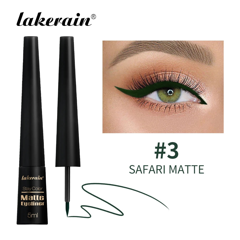 3Colors Matte Waterproof Liquid Eyeliner Pencil Sweatproof Quick Dry Easy To Wear High Pigment Brown Liquid Eyeliner Eye Makeup Oasis Select 03