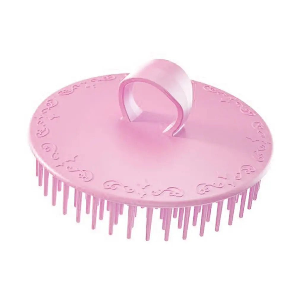 Silicone Scalp Exfoliator Brush – Dandruff & Shampoo Massager Scalp Massage Brush Oasis Select pink