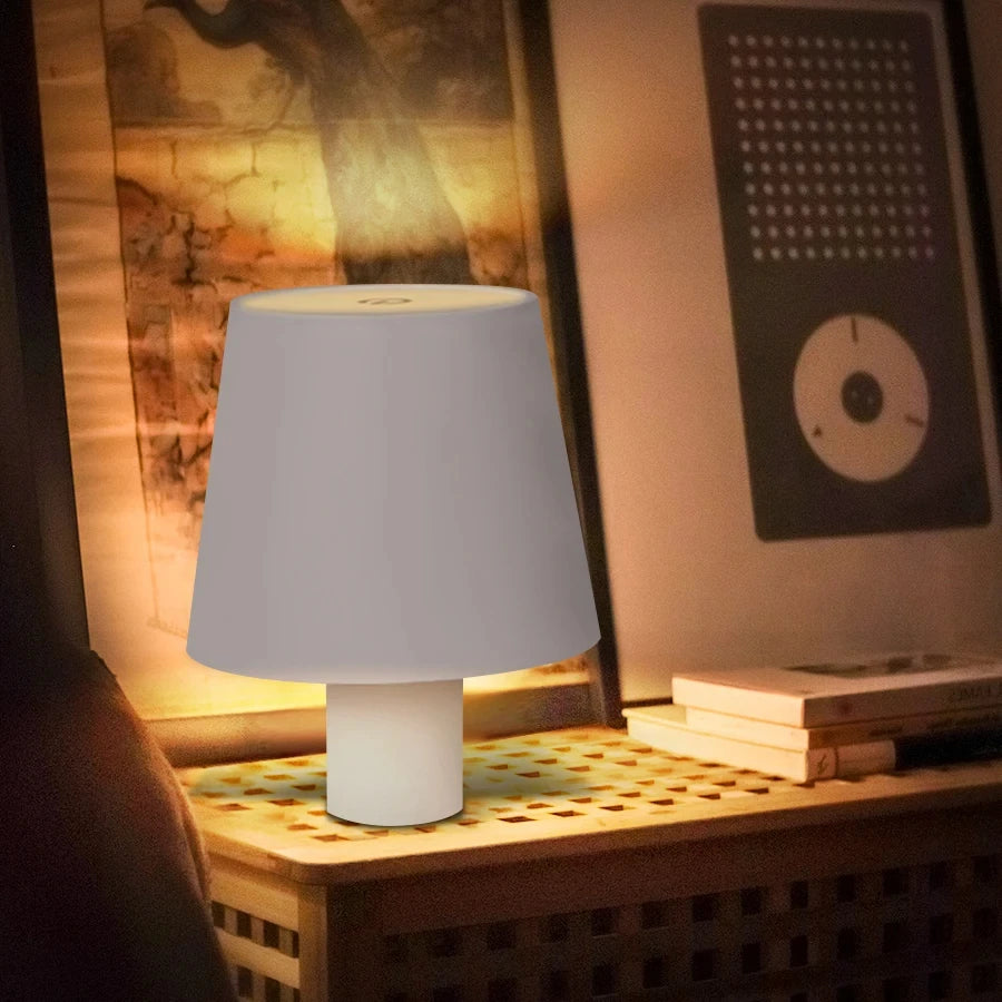 GGBEE Rechargeable LED Touch Table Lamp – 3-Color Dimmable LED Table Lamp Oasis Select