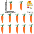 12 piece package of Easter decorations 7cm foam carrots Easter theme party decoration simulation carrot decorations Oasis Select Orange
