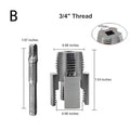Pipe Thread Cutting Tool Integrated Internal & External Pipe Threading Tool Electric Drill Compatible PVC Pipe Threader Kit Oasis Select B