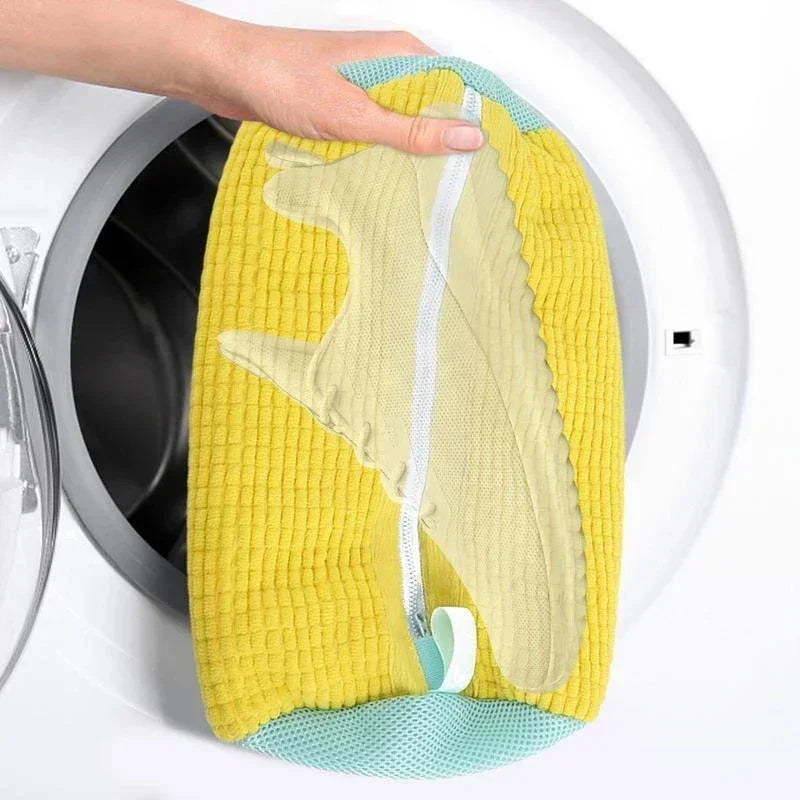 Washing Shoes Bag Cotton Laundry Net Fluffy fibers Easily remove dirt Washing Bags Anti-deformation Shoes Clothes Organizer Oasis Select