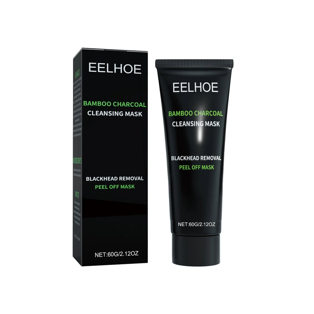 Eelhoe Bamboo Charcoal Mask Tightening Skin Rejuvenation Smoothing Shrink Pores Oil Control Gentle Face Care Tear Peel off Mask Oasis Select 60g