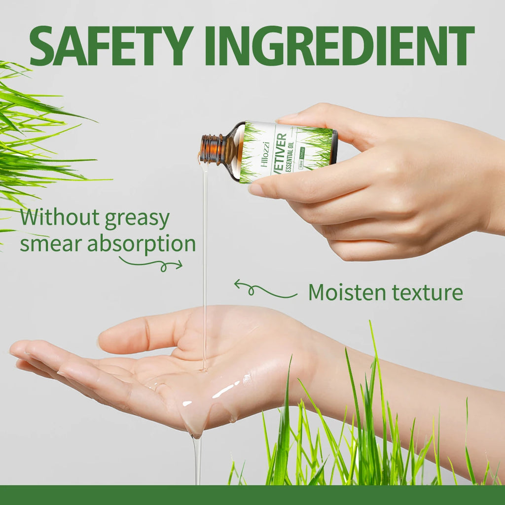 Hllozzi Vetiver Essential Oil 30ml – Pure Aromatherapy Oil