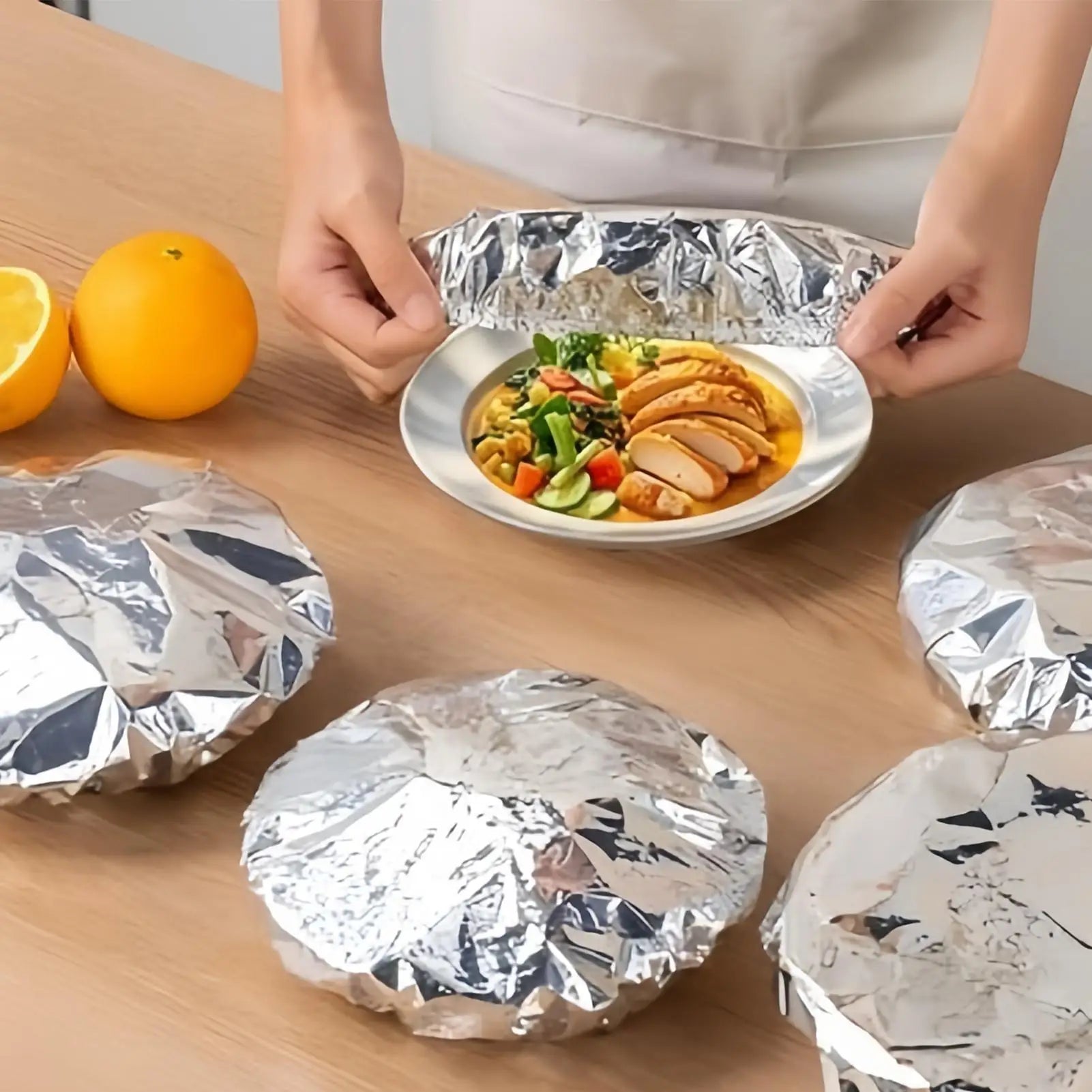 Food Covers Stretch Reusable Fresh Keeping 10 Pieces Food Containers Elastic Bowl Covers for Home Kitchen BBQ Picnic Party Oasis Select