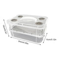Reptile Breeding Box Reptile Terrarium Transparent Transparent Animal Habitat Cage for Snake Gecko Silkworm Reptile Frogs Lizard Oasis Select Clear
