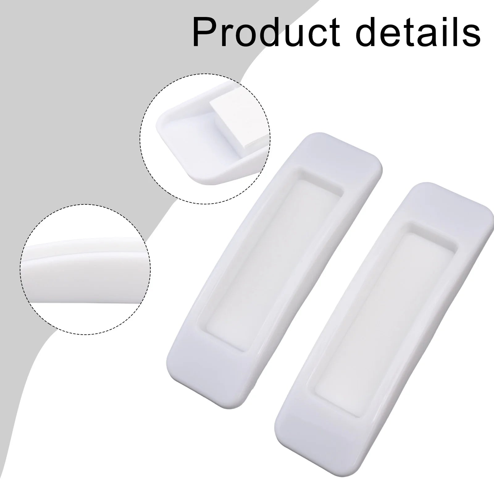 2pcs Window Cabinet Drawer Handles Multi-purpose Handle Self-adhesive Cabinet Sliding Door Glass Handle Oasis Select