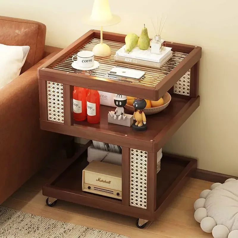 Multi-functional Household removable sofa side coffee table cabinet bedroom small side storage cabinet Oasis Select