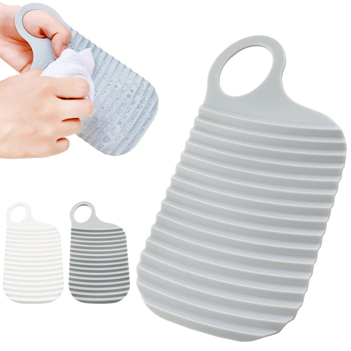 2/4 PCS Mini Washboard Portable Laundry Scrubber Plastic Travel Camping Home Clothes Washing Tool Durable Clean Creative Gift Oasis Select