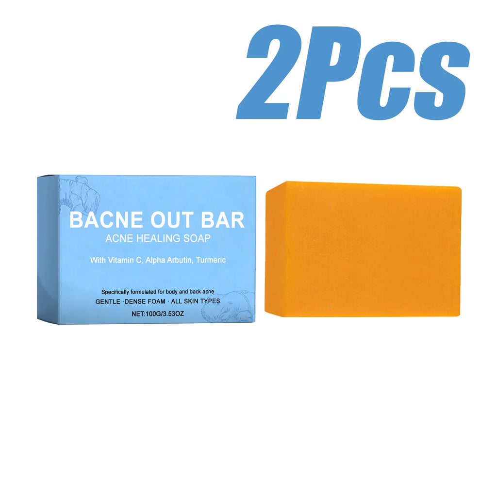 Body Cleansing Soap Gentle Anti Acne Exfoliating Facial & Body Cleanser Brightening Oil Control Soothing Skin Care Shower Soap Oasis Select 2Pcs