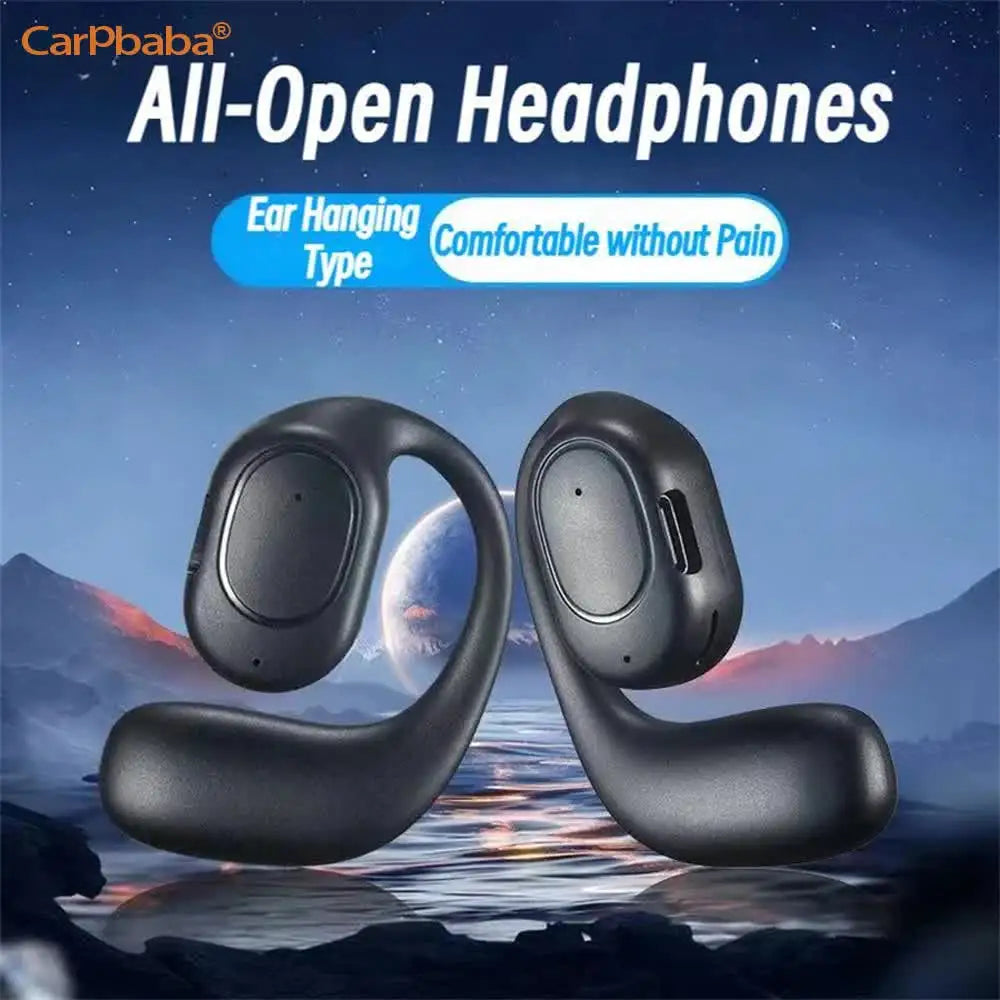 Single Wireless Earphones Air Conduction OWS Headphone HiFi Ear-Hook Music Sports Noise Cancel Headset For All Smartphones Oasis Select