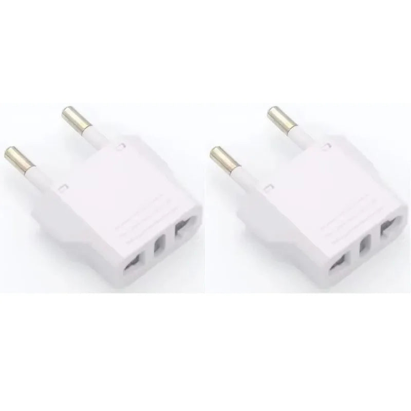 1-10pcs EU Plug Adapter CN AU JP Us To EU Plug Adaptor Travel Adapter Electric KR Euro Plug Converter Power Sockets AC Outlet Oasis Select 4.8MM 2pc White