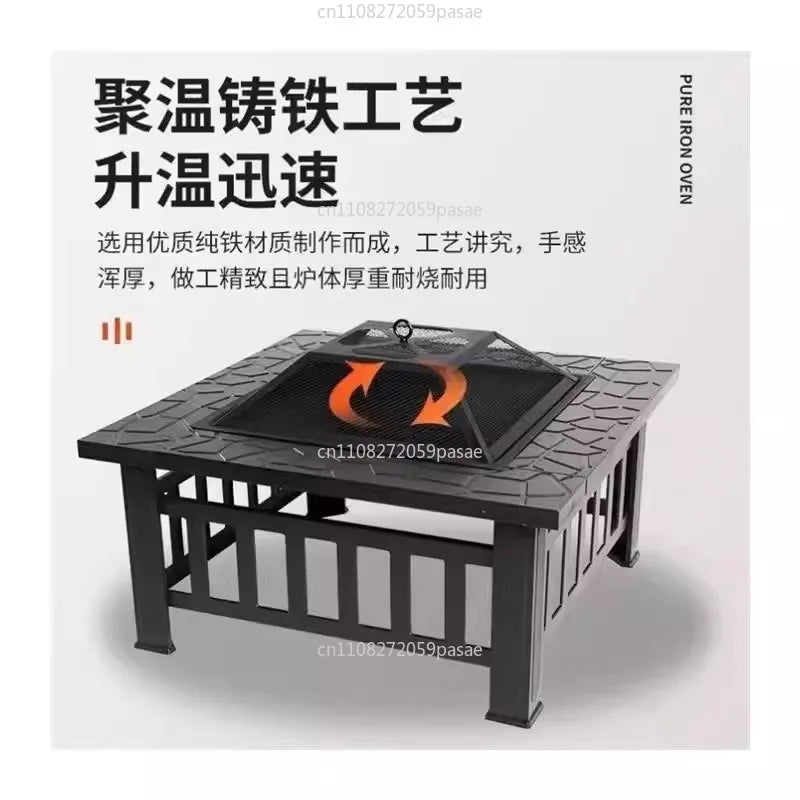 Stove for Making Tea in The Surrounding Stove Full Set BBQ Outdoor Courtyard Square Stove Oasis Select