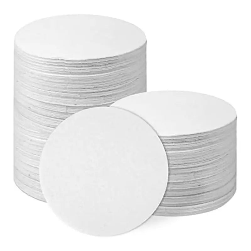 LIKE WISH 100Pcs Microwave Kiln Paper Round, 4.7Inch High Temperature For DIY Glass Fusing Crafts Oasis Select White 100Pcs