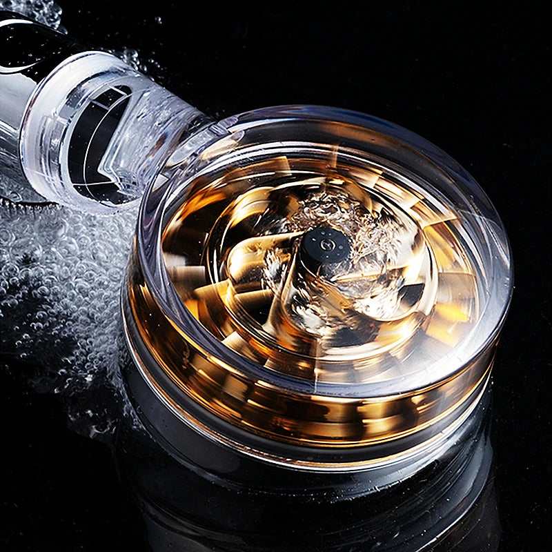 Shower Head Water Saving Flow 360 Degrees Rotating with Filter & Fan ABS Rain High Pressure Spray Nozzle Bathroom Accessories Oasis Select