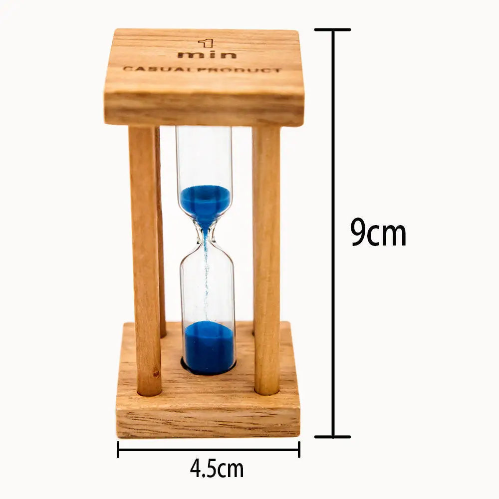 1/3/5 Minutes New Wooden Hourglass Mini Desktop Decoration Sand Clock Creative Timers Sandglass Hourglass Kitchen for Kids Gift Oasis Select