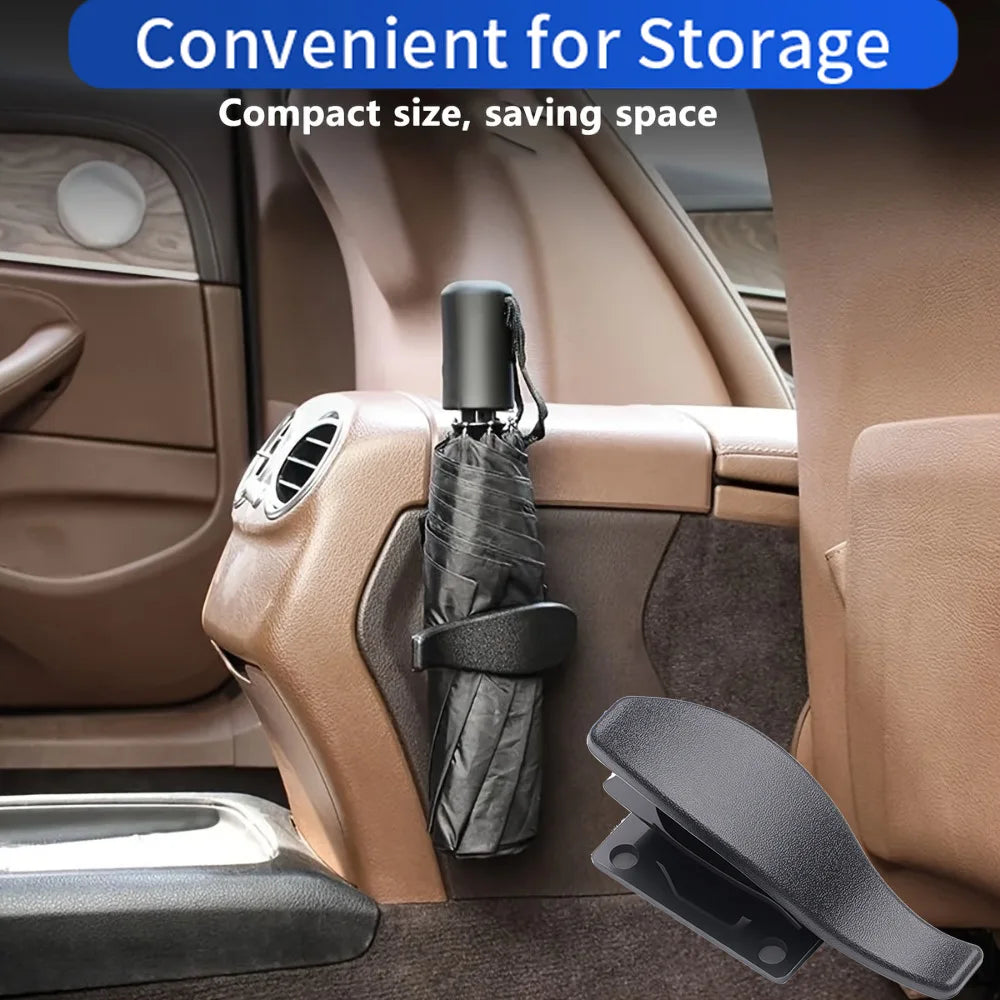 Car Umbrella Holder Clip – Seat Back & Trunk Organizer
