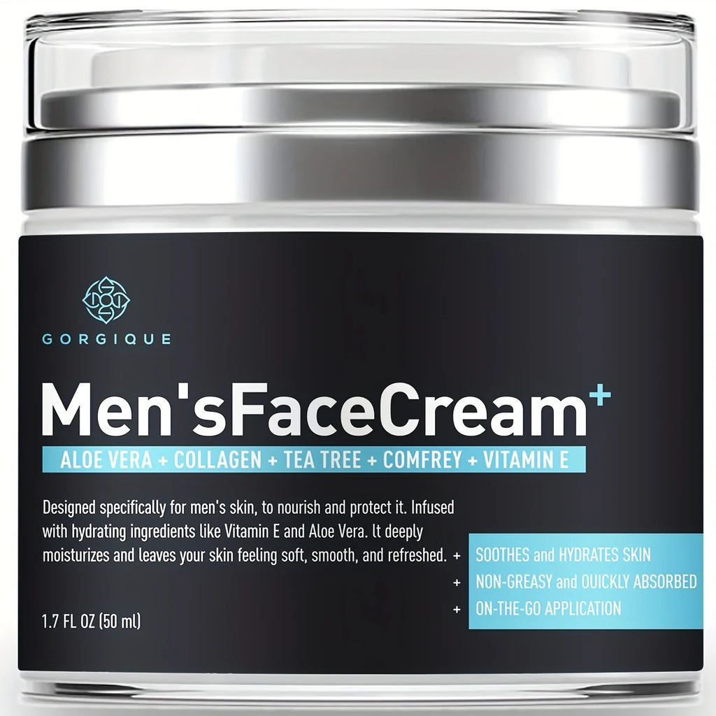 Men's Face Moisturizer – Hyaluronic Acid, Collagen & Vitamin E Men's Face Moisturizer Oasis Select