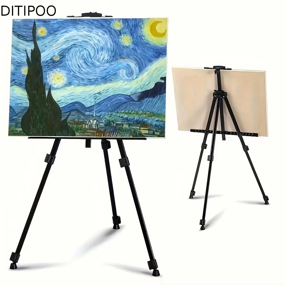 Sketch Drawing Portable Design Sketch Easel Folding Adjustable Height Artist Easel Versatile Durable Metal Easel Art Studio Oasis Select
